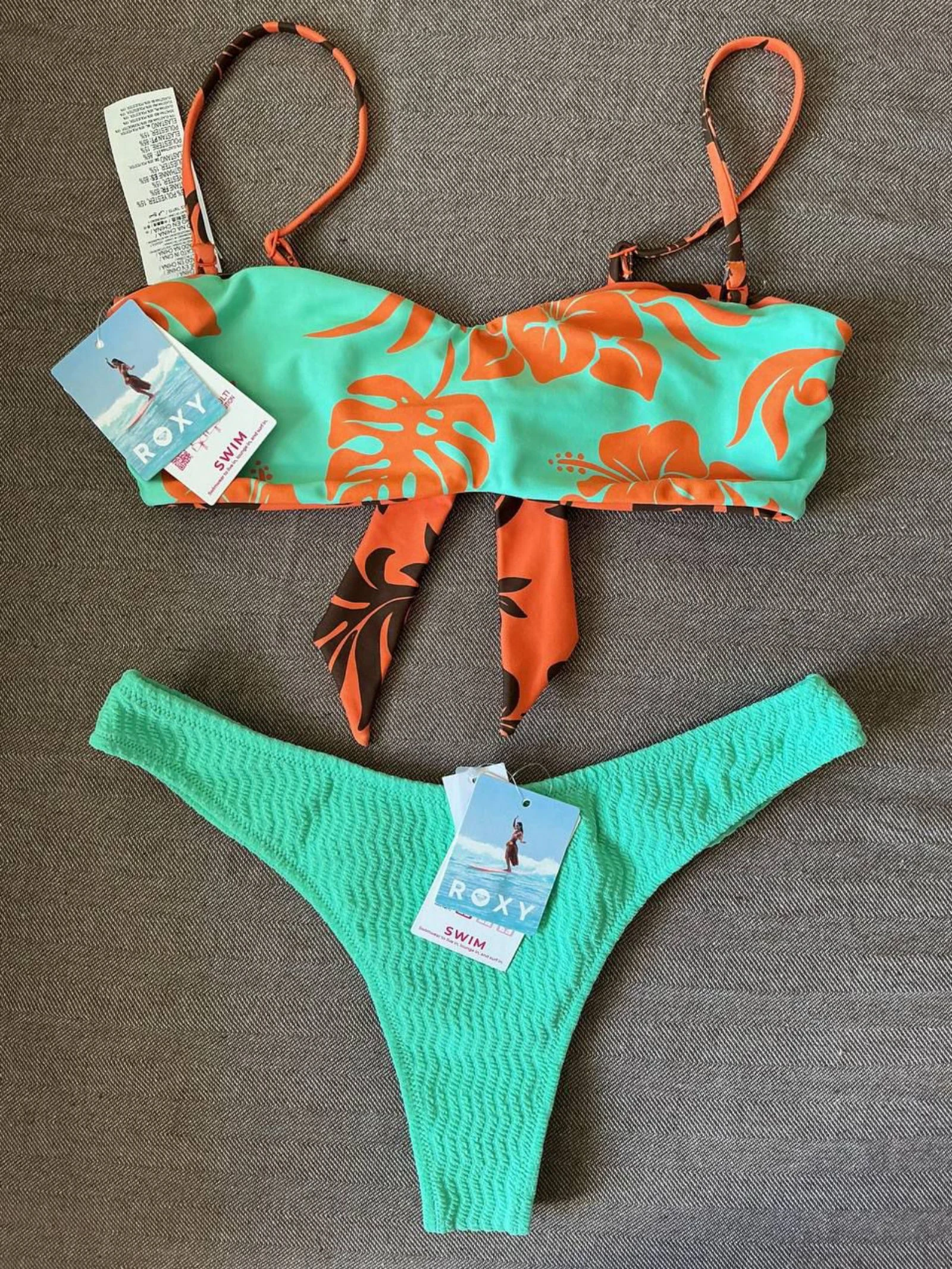Ensemble Bikini femme Roxy Haut Réversible Multicolore Taille 38